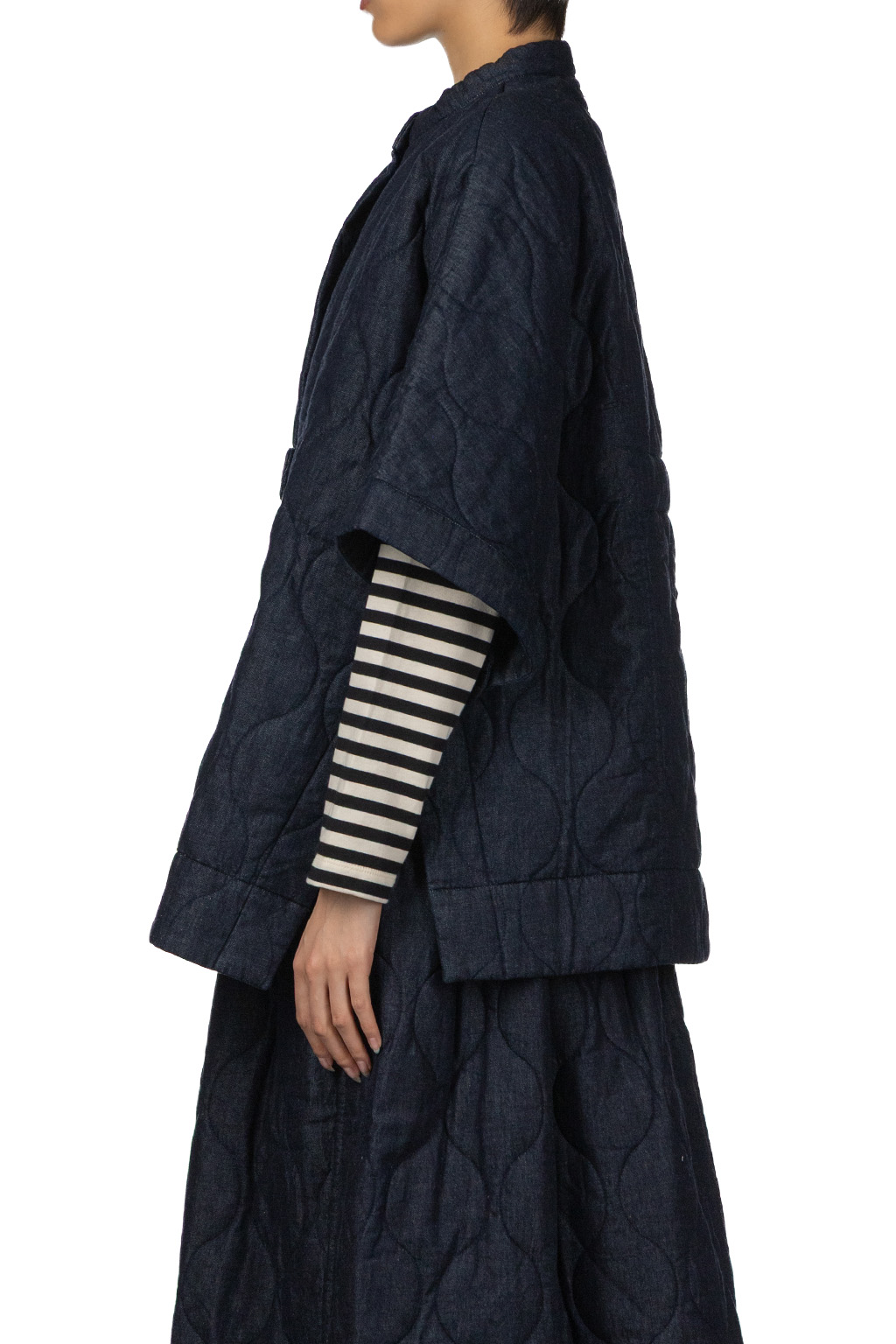Tigre Brocante - 6oz Denim Quilted Poncho